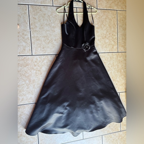 Elegant Black Prom Dress JODY California SIZE 7/8 - Picture 10 of 12